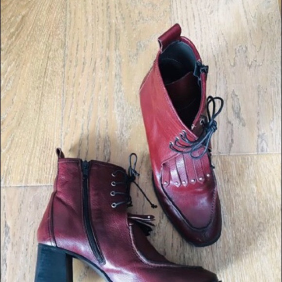NAPOLEONI OxBlood Granny Boots - Picture 2 of 8